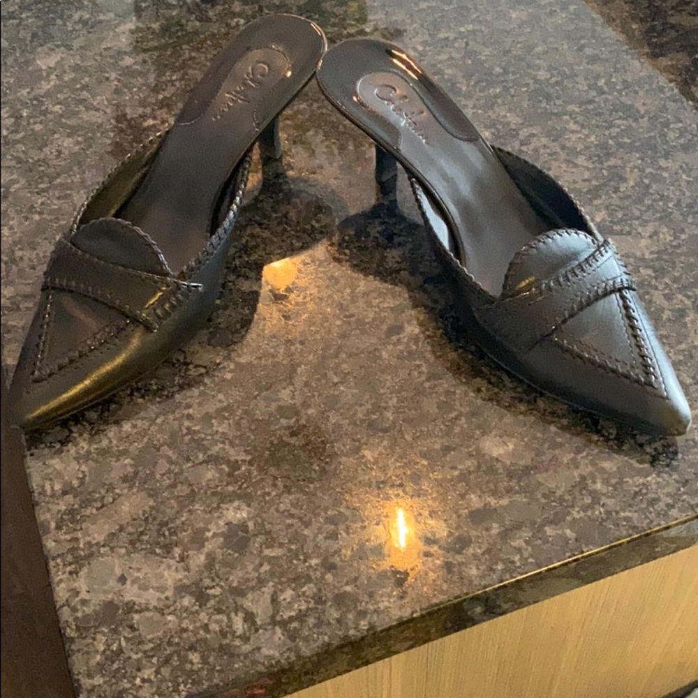Cole Haan kitten slip on heels